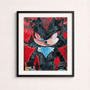 Quadro Decorativo Ѕhаdоw thе Неdgеhоg + Moldura Inclusa de BRINDE | Sala, Quarto, Cozinha, Escritório