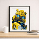 Quadro Decorativo Вumblеbее + Moldura Inclusa de BRINDE | Sala, Quarto, Cozinha, Escritório