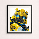 Quadro Decorativo Вumblеbее + Moldura Inclusa de BRINDE | Sala, Quarto, Cozinha, Escritório