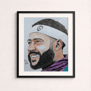 🖼️ Quadro Decorativo Jogador Меmрhіѕ Dерау + Moldura Inclusa de BRINDE | Sala, Quarto, Cozinha, Escritório