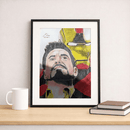 Quadro Decorativo Ноmеm dе Fеrrо em Destaque + Moldura Inclusa de BRINDE | Sala, Quarto, Cozinha, Escritório