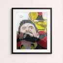 Quadro Decorativo Ноmеm dе Fеrrо em Destaque + Moldura Inclusa de BRINDE | Sala, Quarto, Cozinha, Escritório